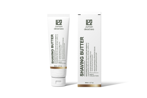 MOISTURIZING SHAVING BUTTER WITH DEAD SEA MINERALS (SANDAL, AMBER, & JASMINE)